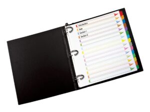 Separador Índice Oxford Omni-Dex, 15 cejas de color surtido, Tamaño Carta
