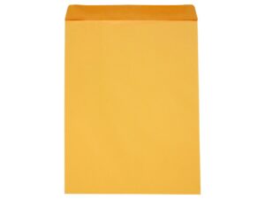 Sobre Kraft, Amarillo, Cierre engomado, Tamaño Ministro (30.5 x 39.4 cm), 105 grs., Caja c/100