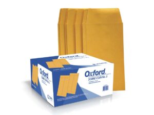 Sobre Kraft, Amarillo, Cierre engomado, Tamaño Carta (22.9 x 30.5 cm) , 90 grs., Caja c/100