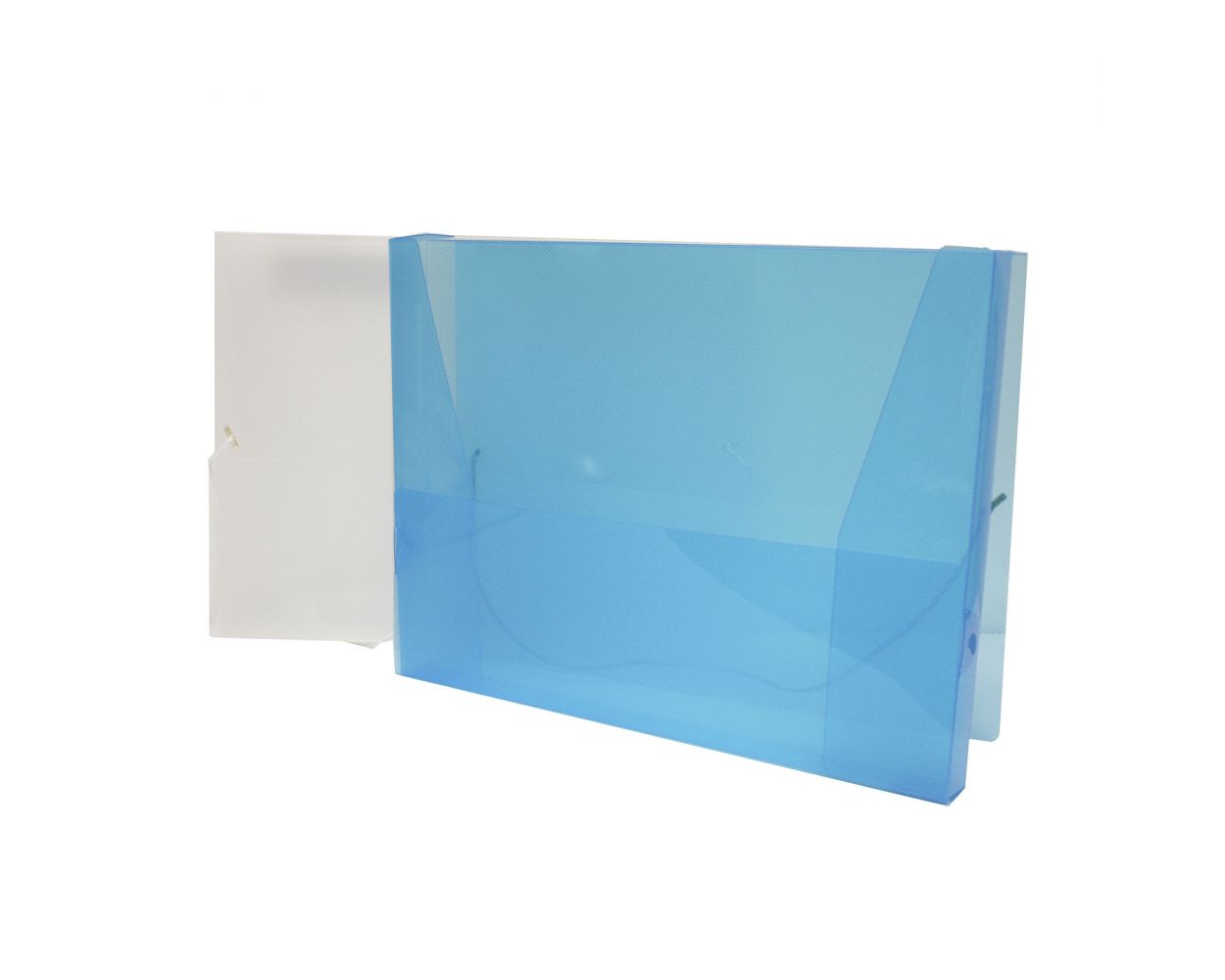 Caja Portadocumentos Oxford, tamaño carta, color surtido: azul y blanco, gran capacidad, cierre elástico, polipropileno